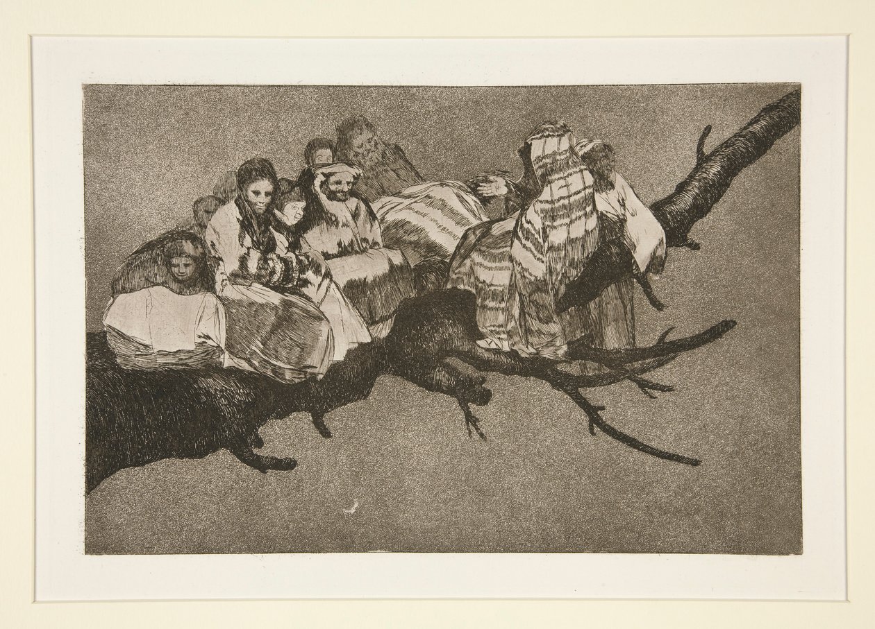 Disparate ridiculo (Lächerlicher Unsinn), Bl. 3 aus der Serie Los proverbios von Francisco de Goya