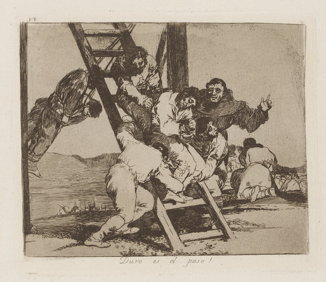 Duro es el paso! (Es ist schwer!) von Francisco de Goya