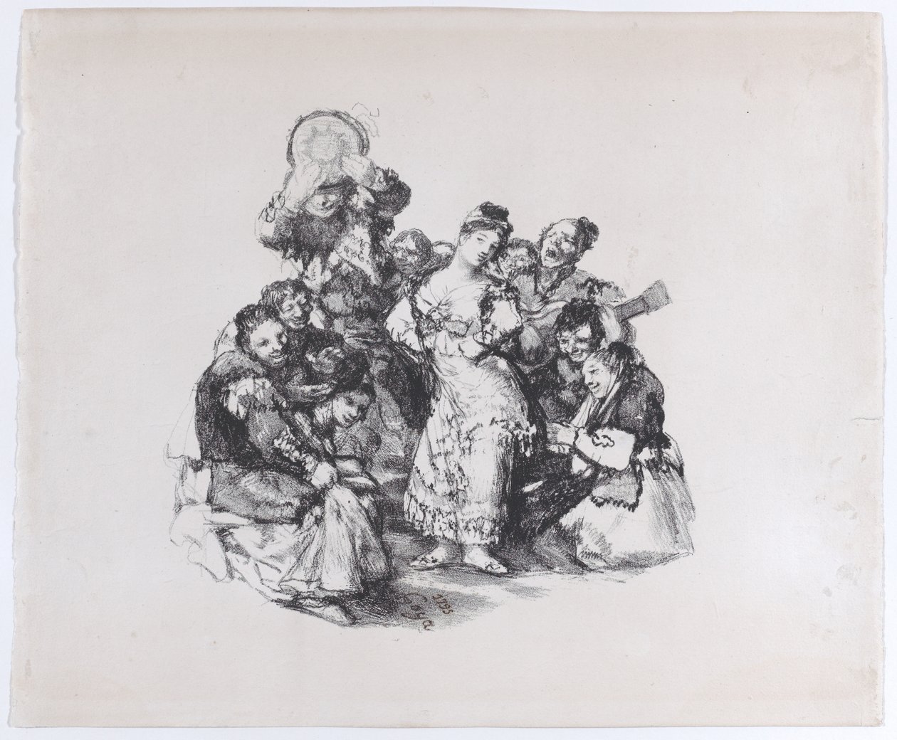 El vito Der andalusische Tanz, ca. 1825-1826 von Francisco de Goya
