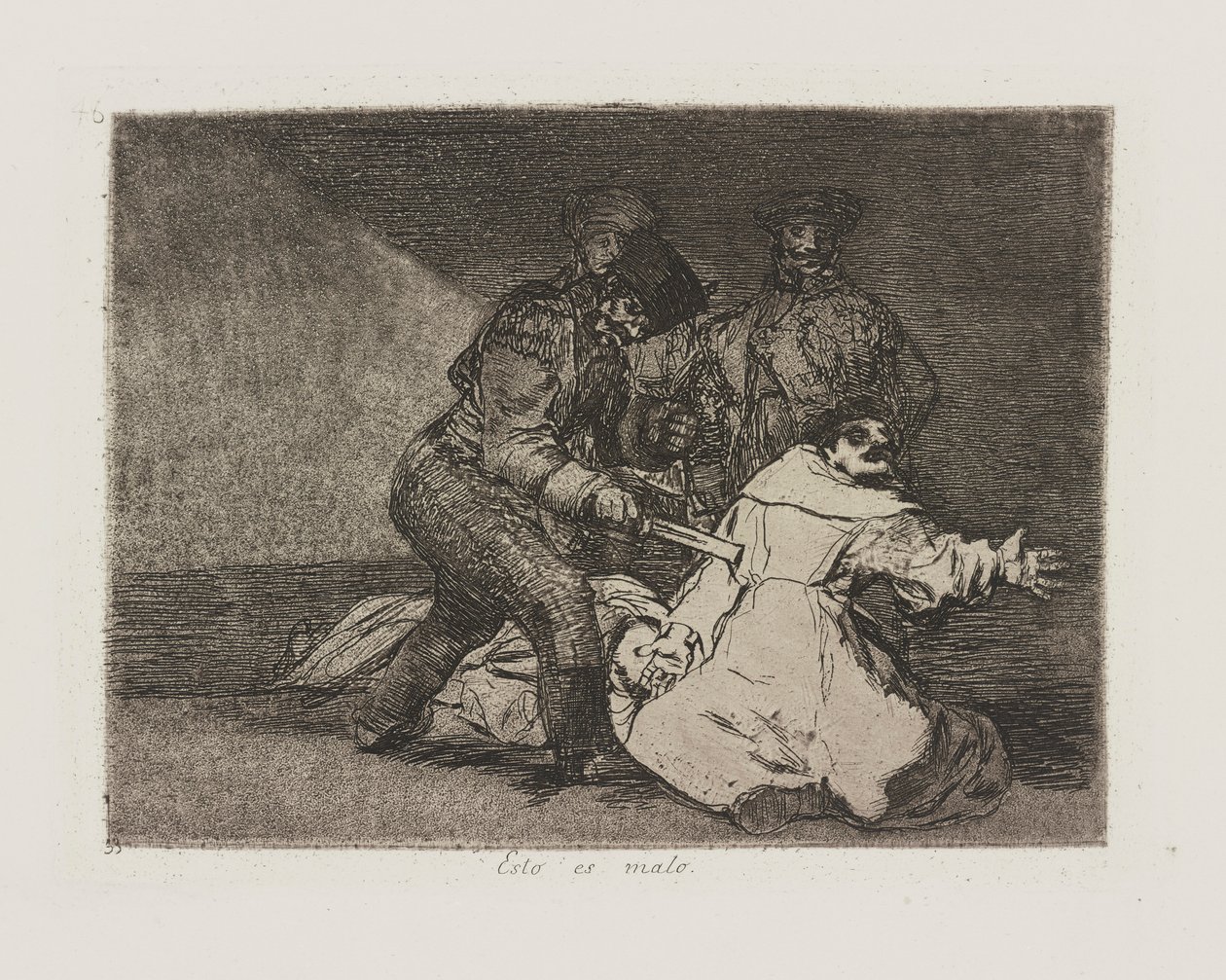 Das ist schlecht, Platte 46 aus der Serie Los desastres de la guerra (Die Schrecken des Krieges) von Francisco de Goya
