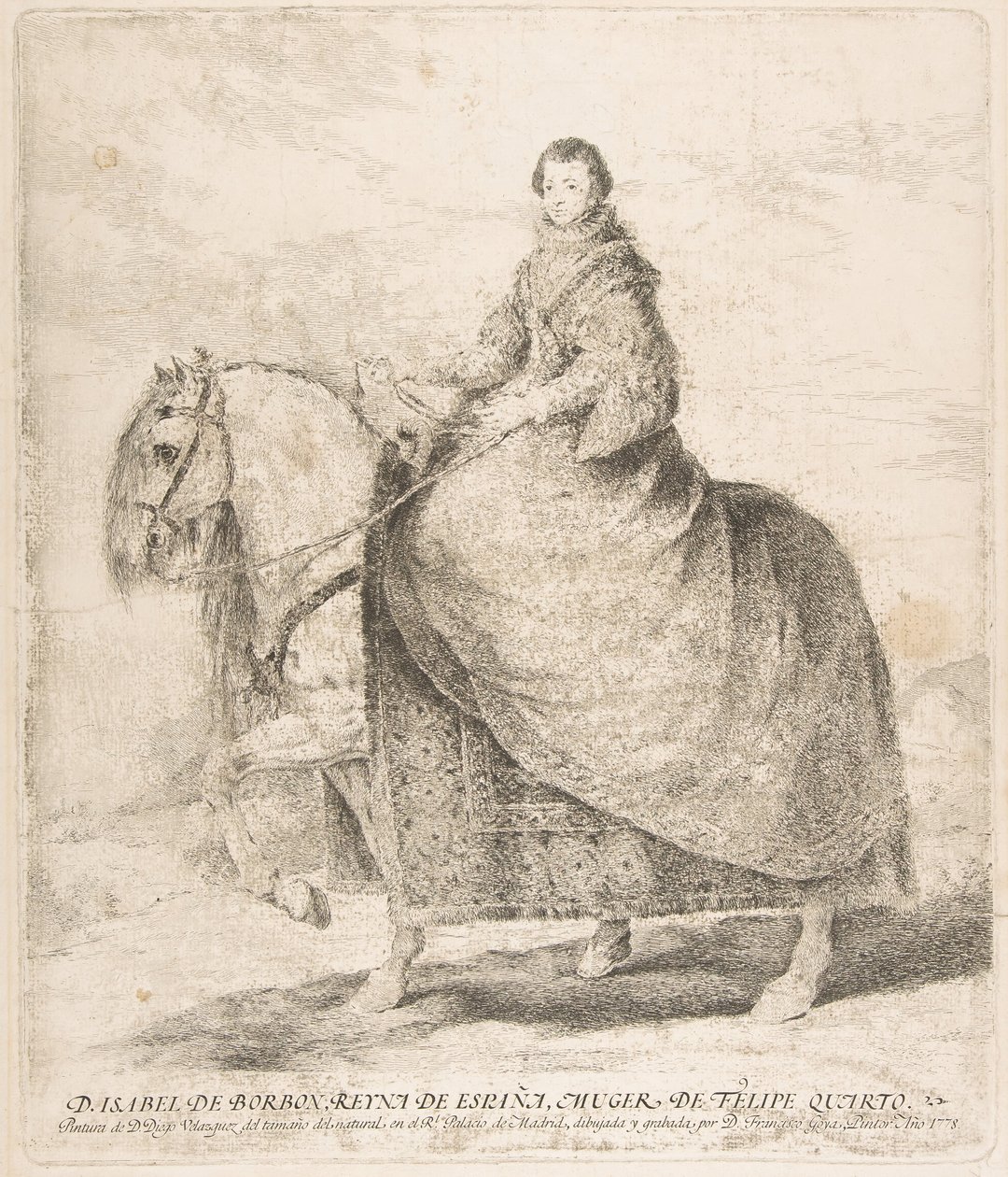 Isabel von Bourbon, Königin von Spanien und Frau von Philipp IV, 1778 von Francisco de Goya