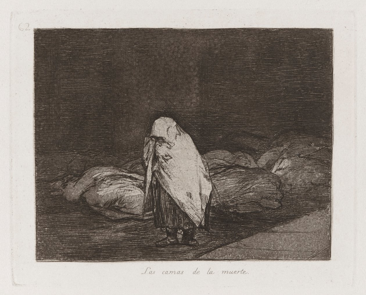 Die Betten des Todes, Platte 62 aus Die Schrecken des Krieges von Francisco de Goya