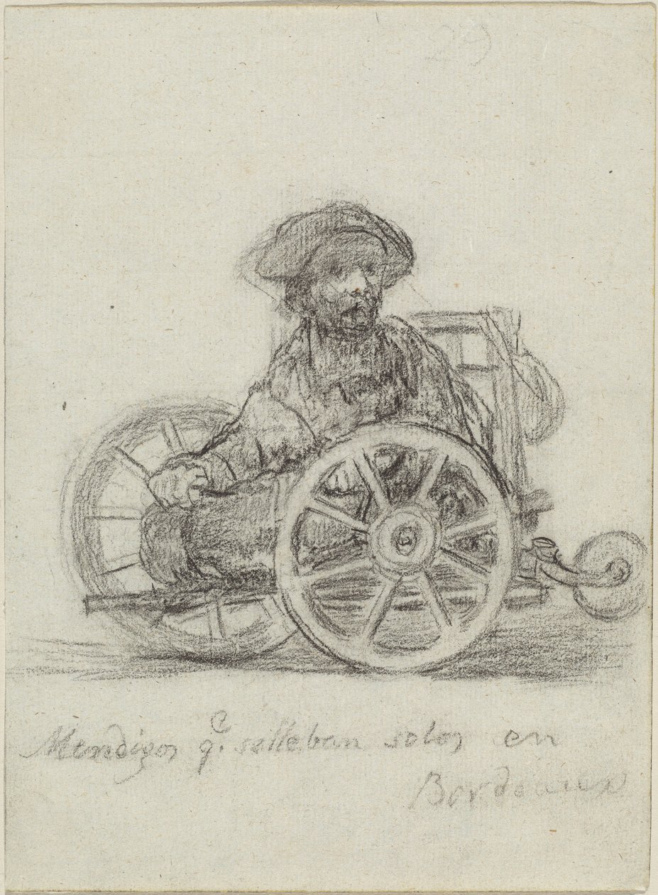 Bettler, die sich in Bordeaux selbst fortbewegen von Francisco de Goya