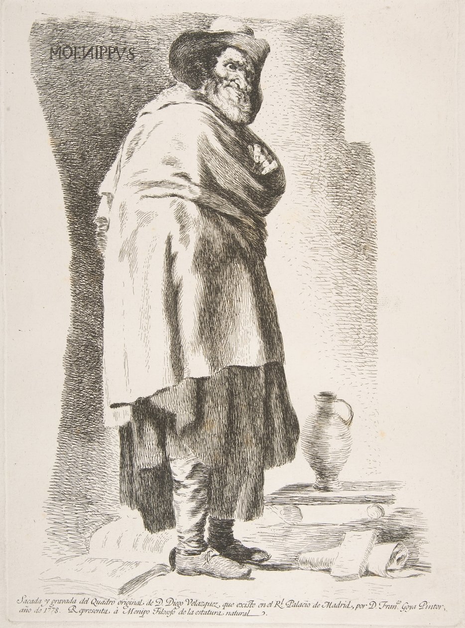 Moenippus Menipo Filosofo, 1778 von Francisco de Goya