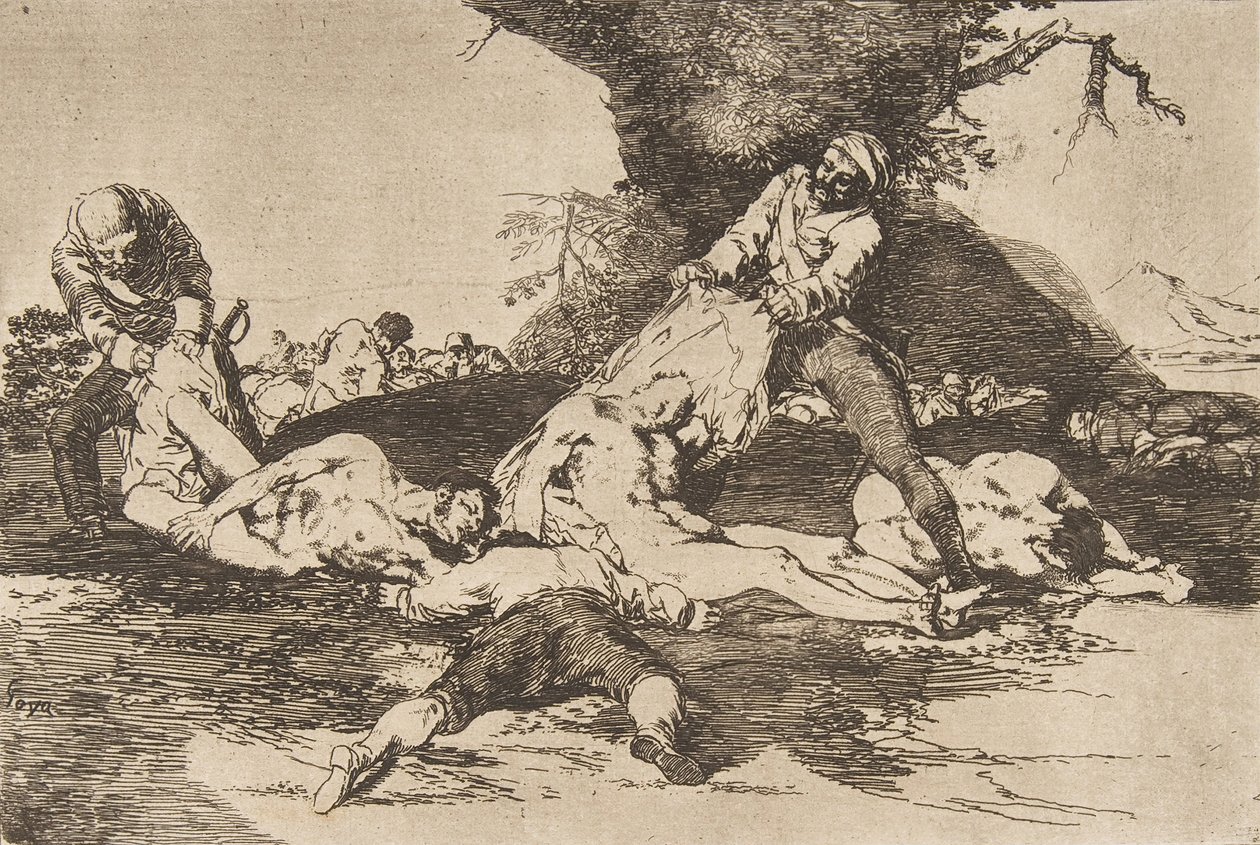 Platte 16 aus Die Schrecken des Krieges Los Desastres de La Guerra: Sie... von Francisco de Goya