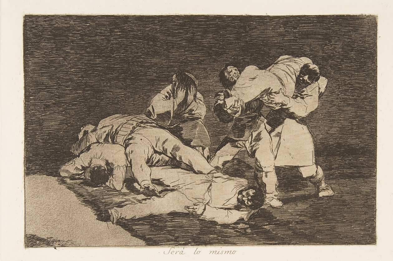 Tafel 21 aus Die Schrecken des Krieges: Es war..., 1810 veröffentlicht 1863 von Francisco de Goya