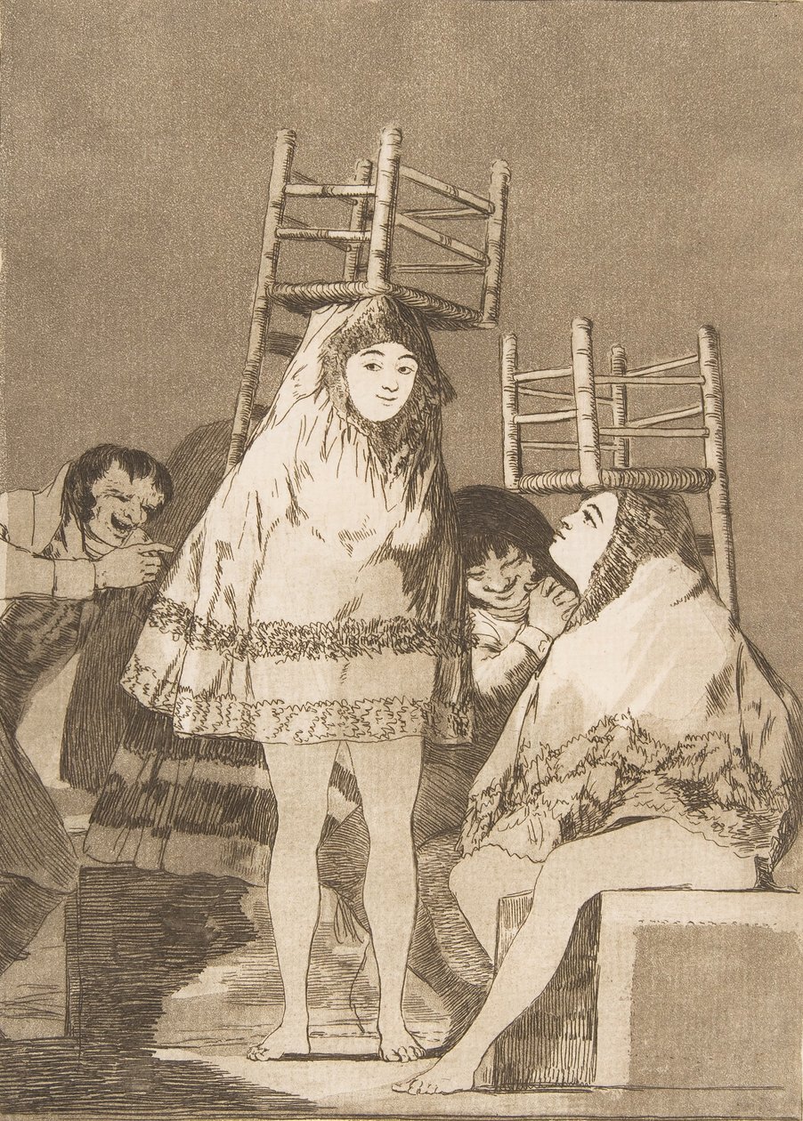 Tafel 26 aus Los Caprichos: Sie haben schon einen Platz, 1799 von Francisco de Goya