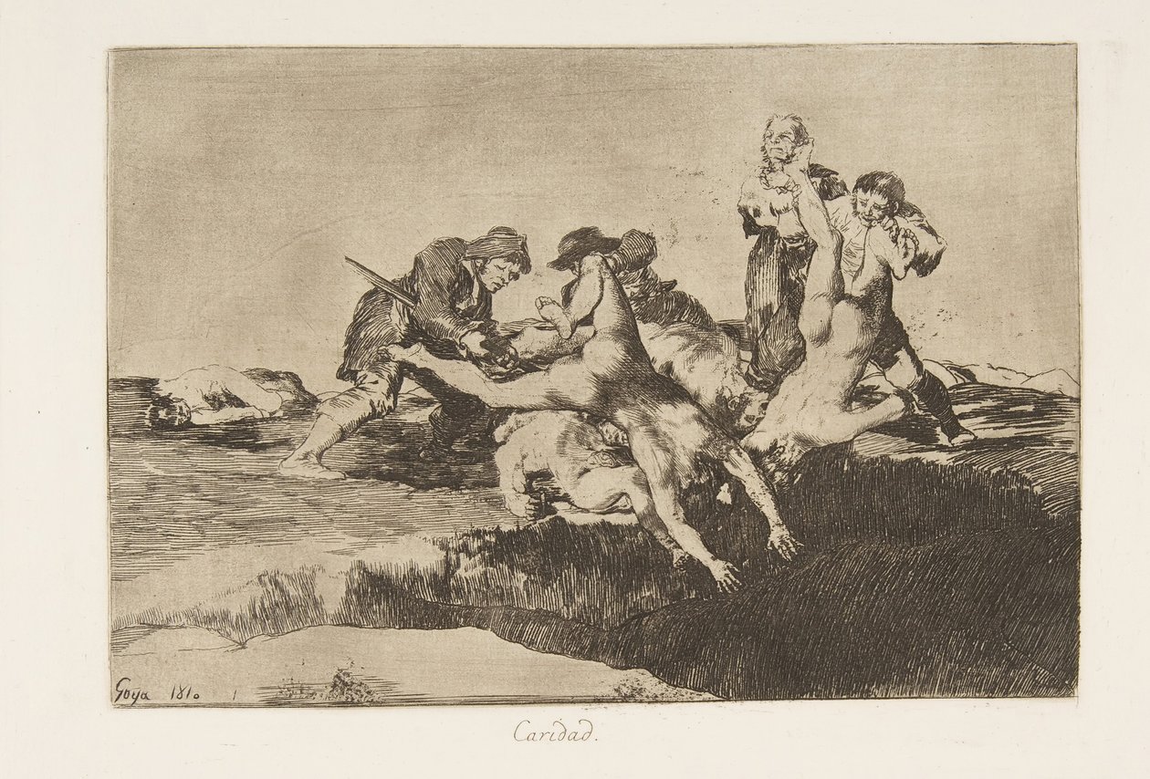 Platte 27 aus Die Schrecken des Krieges Los Desastres de la Guerra: Char..., 1810 veröffentlicht 1863 von Francisco de Goya