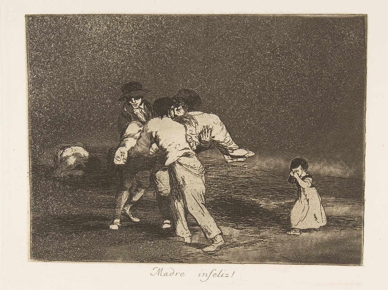 Platte 50 aus Die Schrecken des Krieges Los Desastres de la Guerra: Un, 1811-12 veröffentlicht 1863 von Francisco de Goya