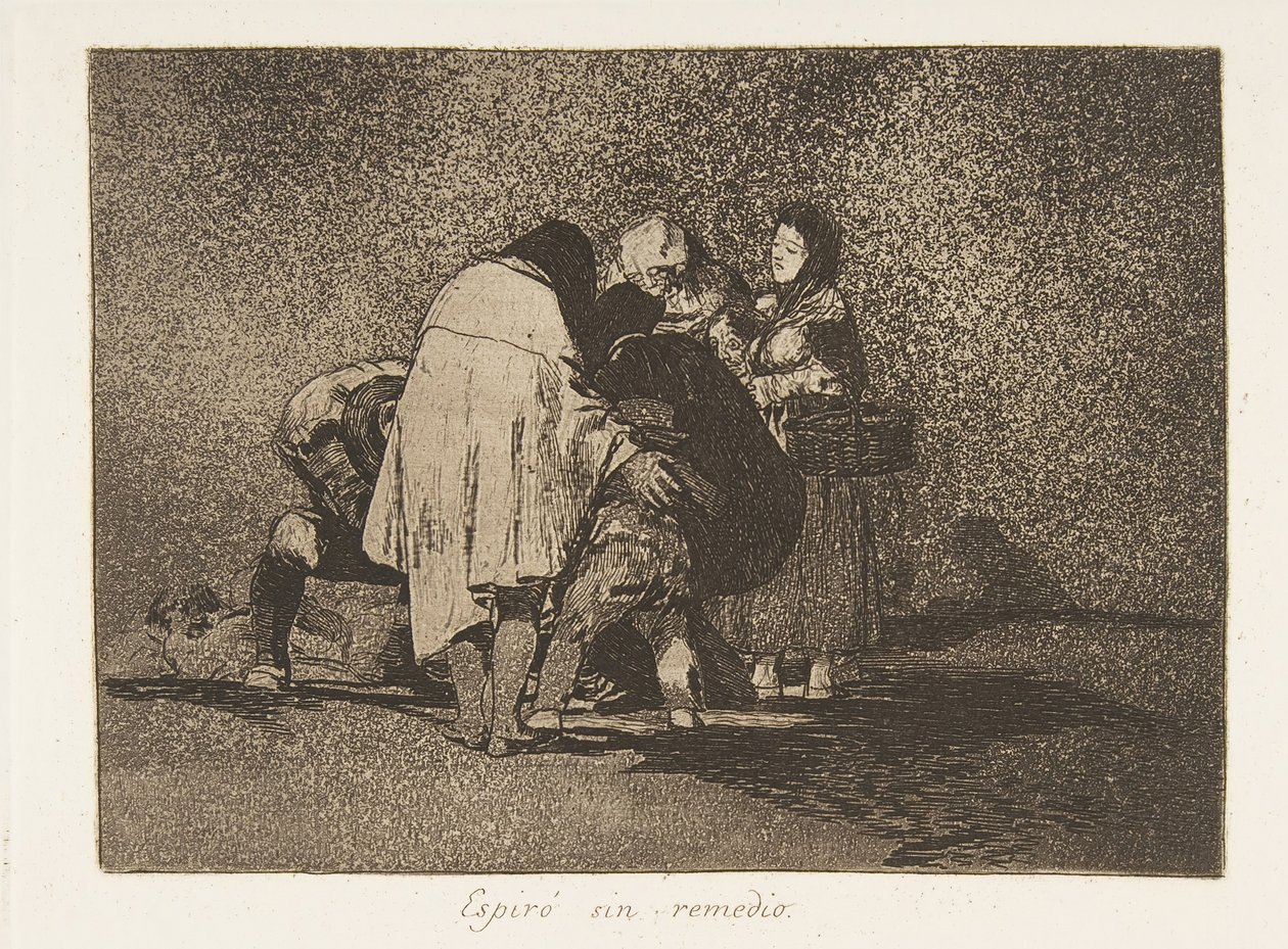 Platte 53 aus Die Schrecken des Krieges: Th..., 1811-12 veröffentlicht 1863 von Francisco de Goya