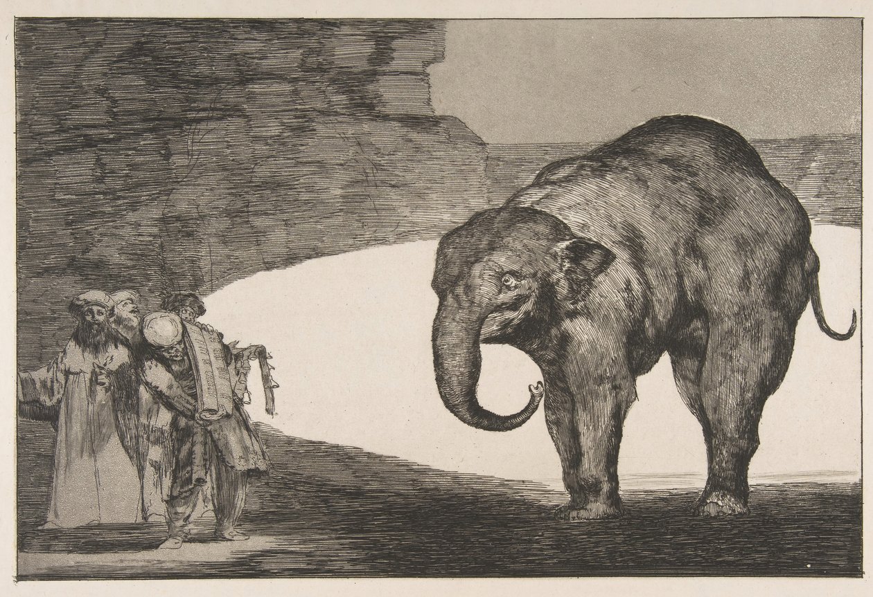 Platte C aus den Disparates: Tierische Torheit, ca. 1816-23 veröffentlicht vor 1877 von Francisco de Goya