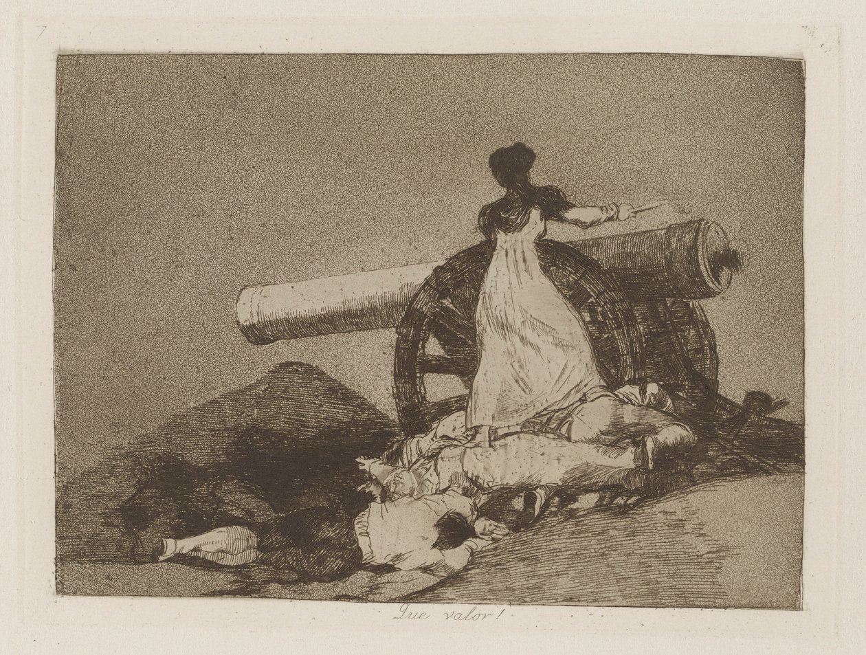 Que valor! (Welcher Mut!), pl. 7 aus der Serie Los desastres de la guerra (Die Schrecken des Krieges) von Francisco de Goya