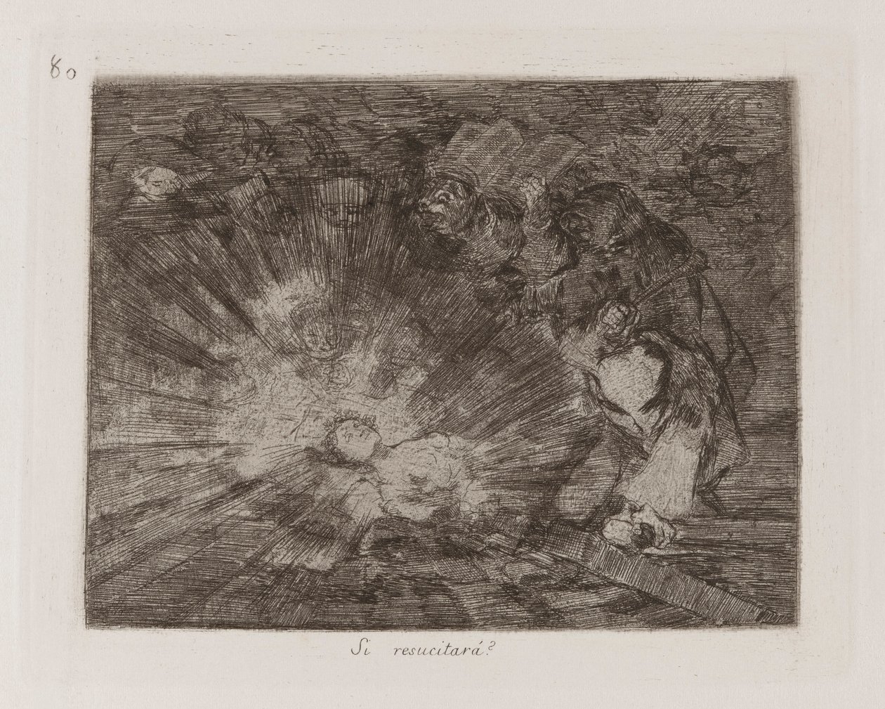 Wird sie wieder auferstehen?, Platte 80 aus Los desastres de la guerra (Die Schrecken des Krieges) von Francisco de Goya