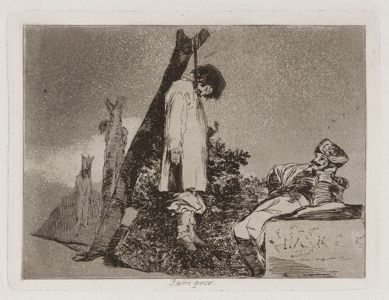 Tampoco, Platte 36 aus Los desastres de la guerra von Francisco de Goya