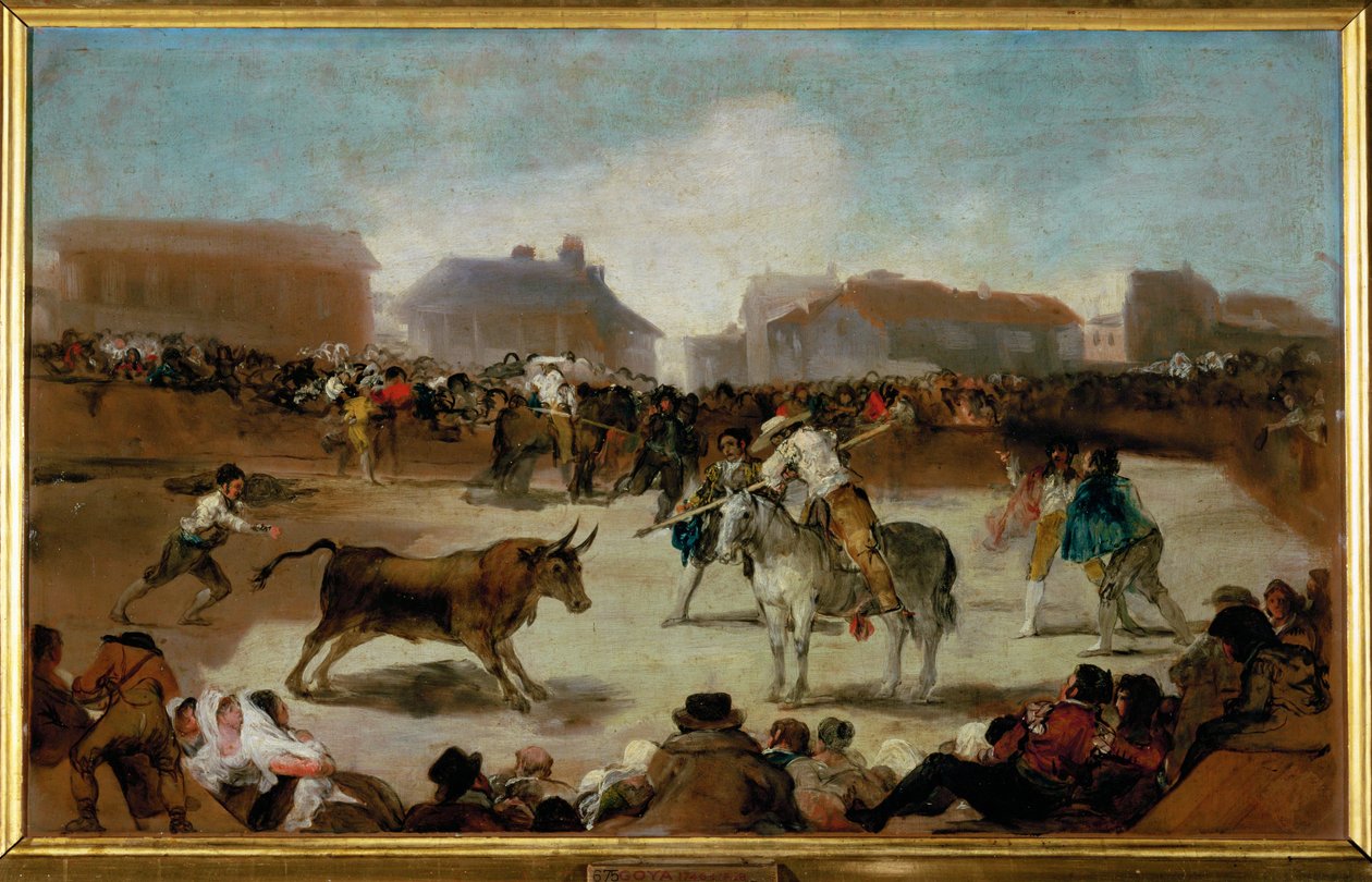 Stierkampf in einem Dorf von Francisco Jose de Goya y Lucientes