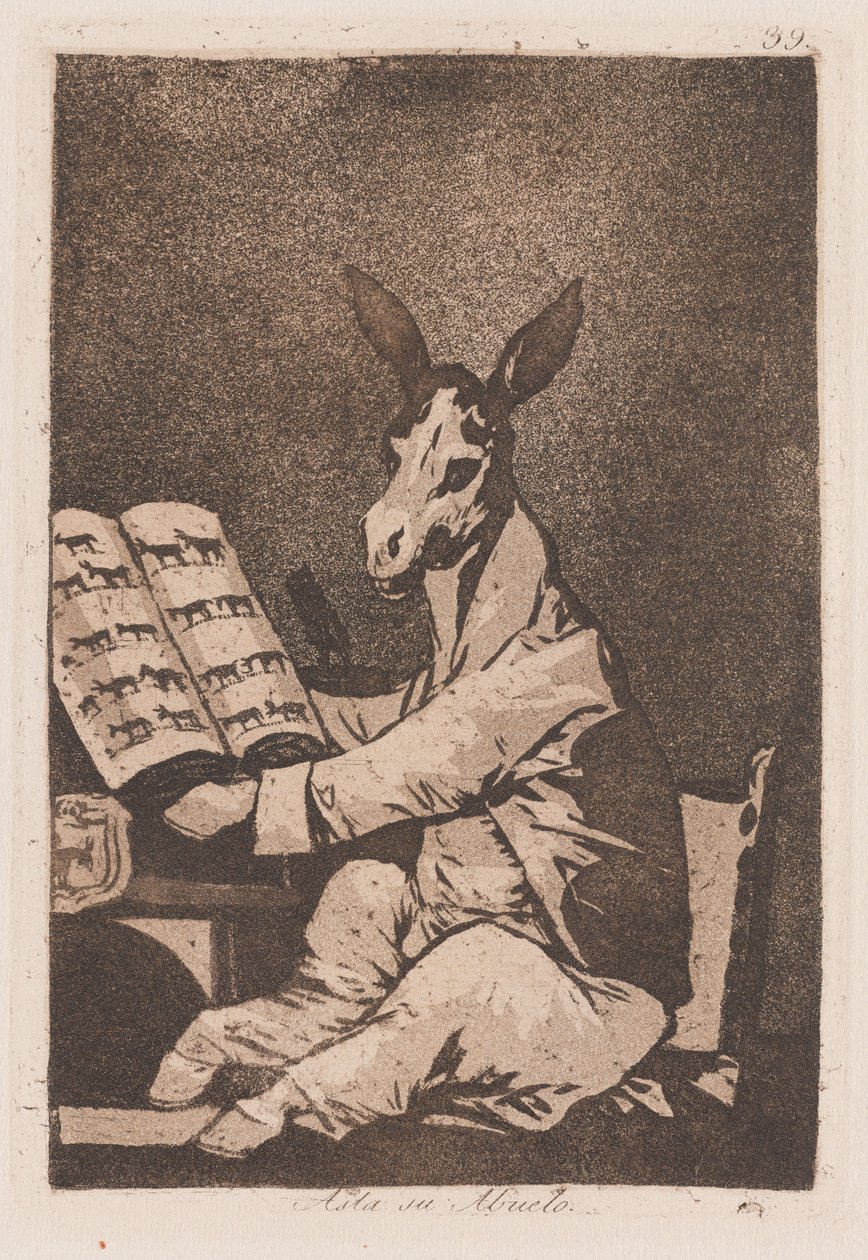 So weit wie sein Großvater, spätes 18. - frühes 19. Jahrhundert von Francisco de Goya