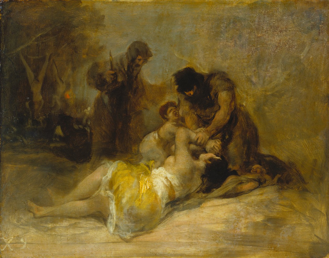 Angriff auf eine Frau von Francisco Jose de Goya y Lucientes