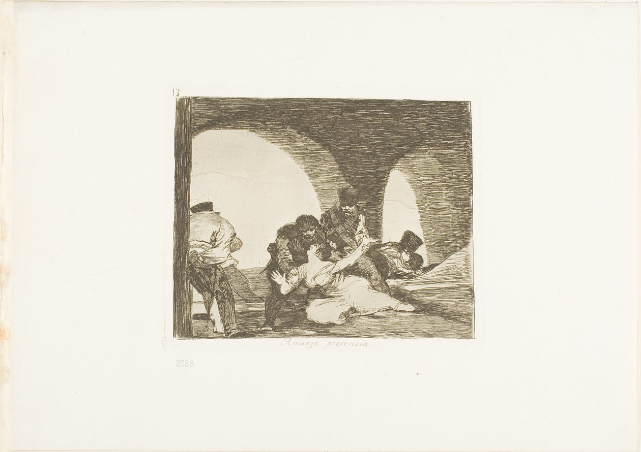 Bitter, anwesend zu sein, Platte 13 aus Die Schrecken des Krieges von Francisco Jose de Goya y Lucientes