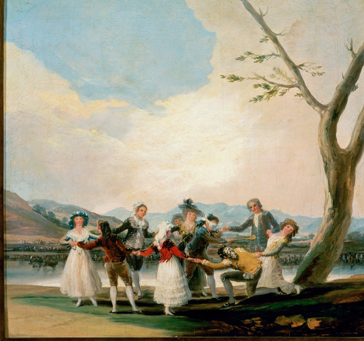 Blinde Kuh, Karton für einen Wandteppich von Francisco Jose de Goya y Lucientes
