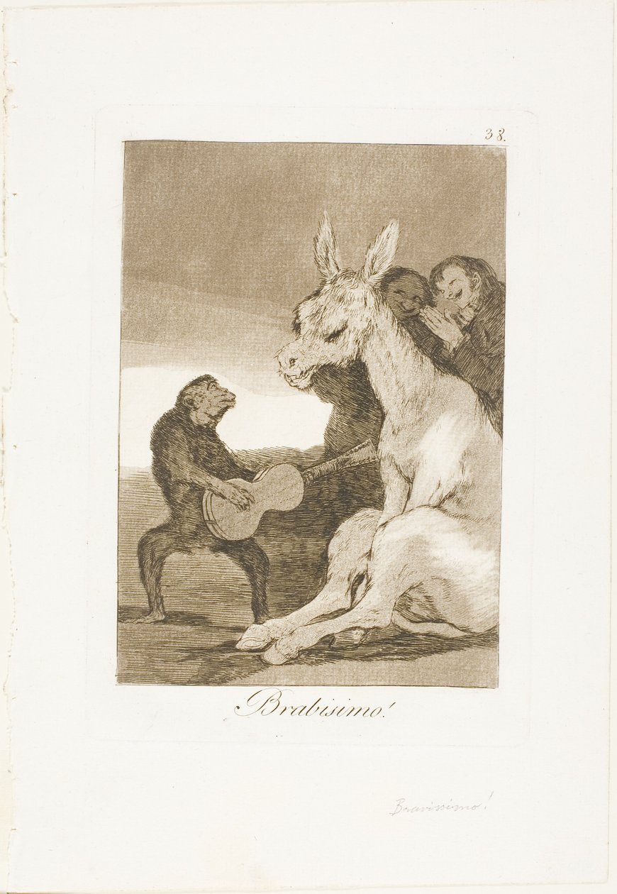 Bravo!, Platte 38 aus Los Caprichos von Francisco Jose de Goya y Lucientes