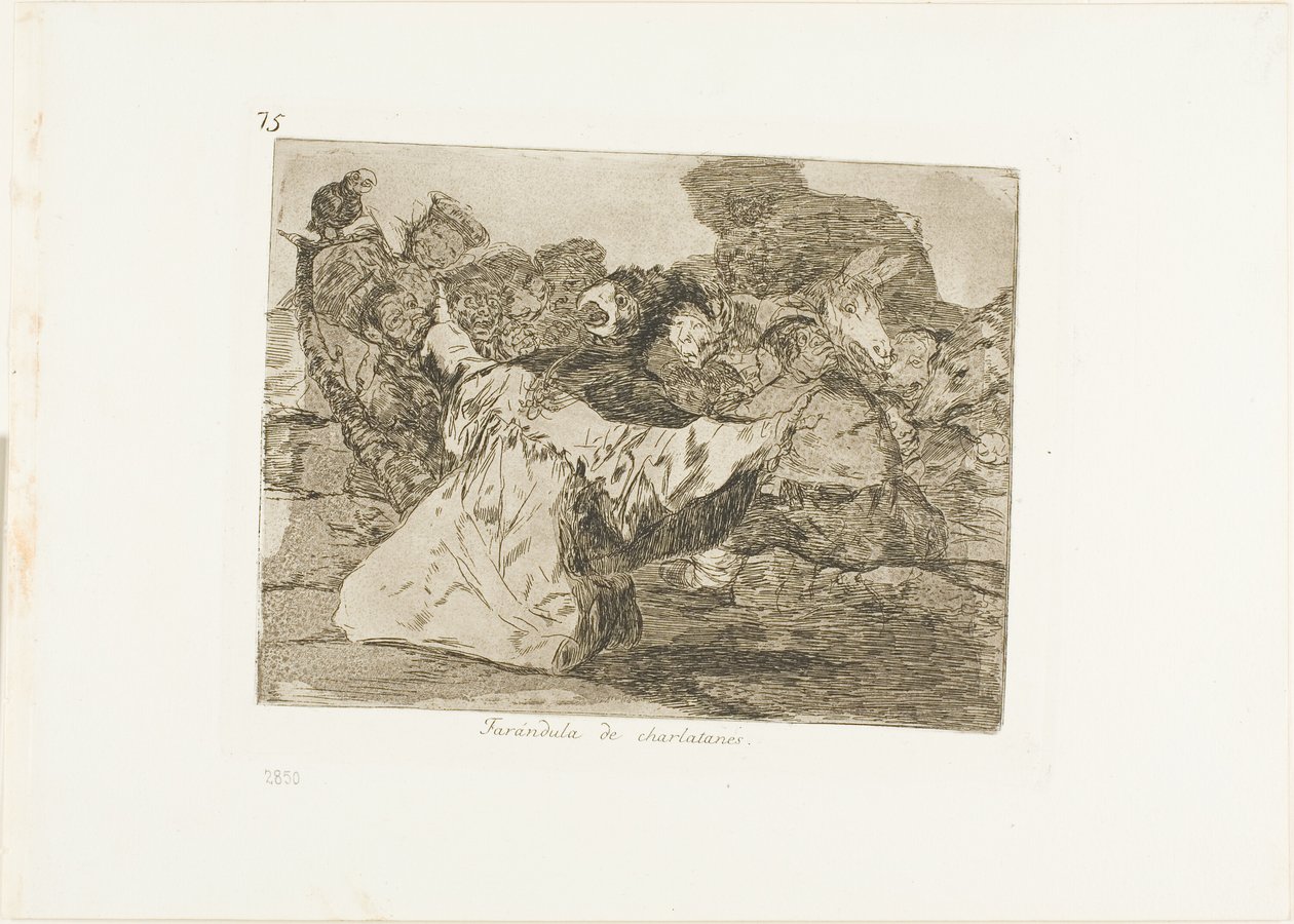 Scharlatanshow, Platte 75 aus Die Schrecken des Krieges von Francisco Jose de Goya y Lucientes