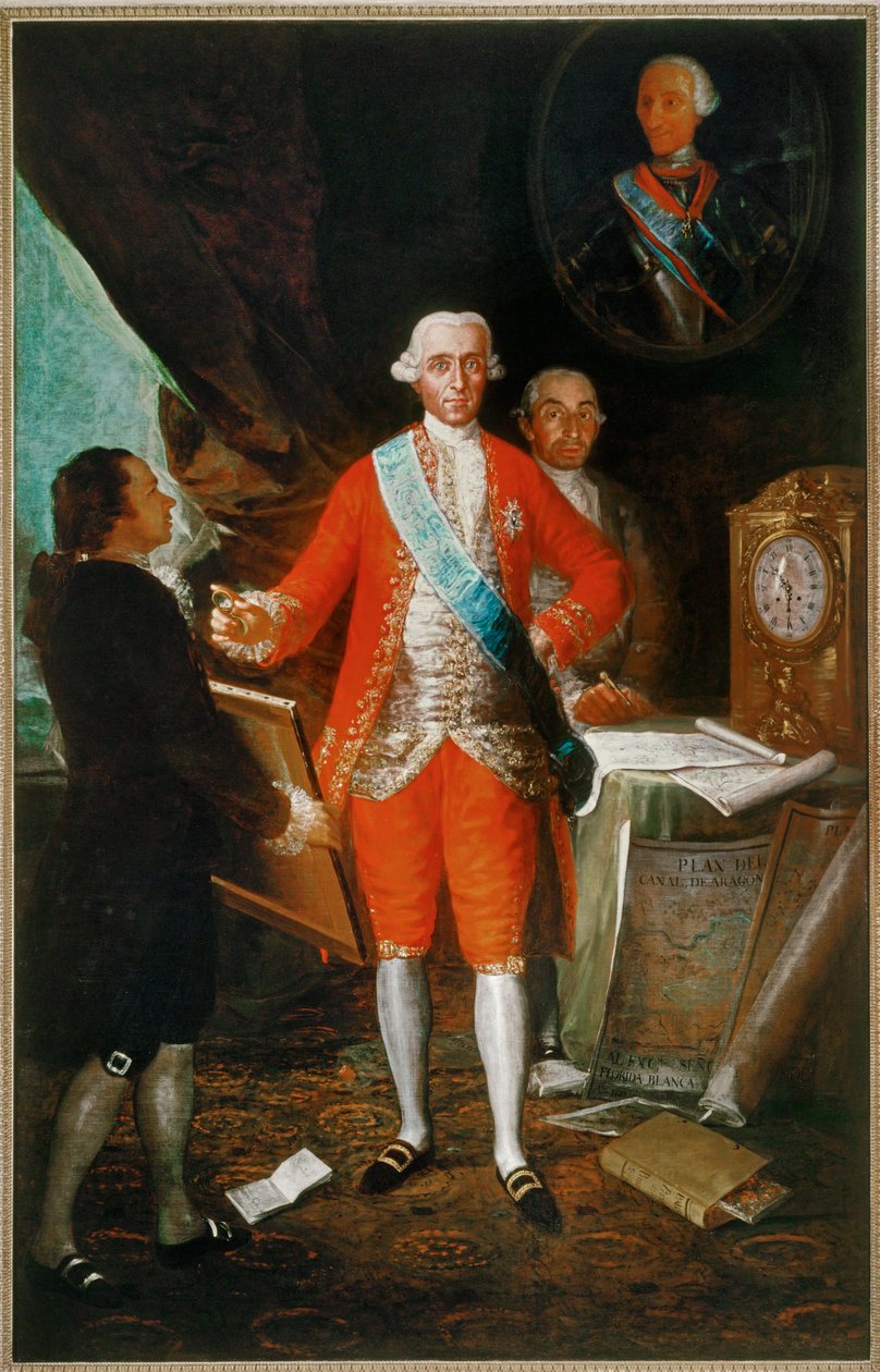 Don José Monino, Graf von Floridablanca von Francisco Jose de Goya y Lucientes