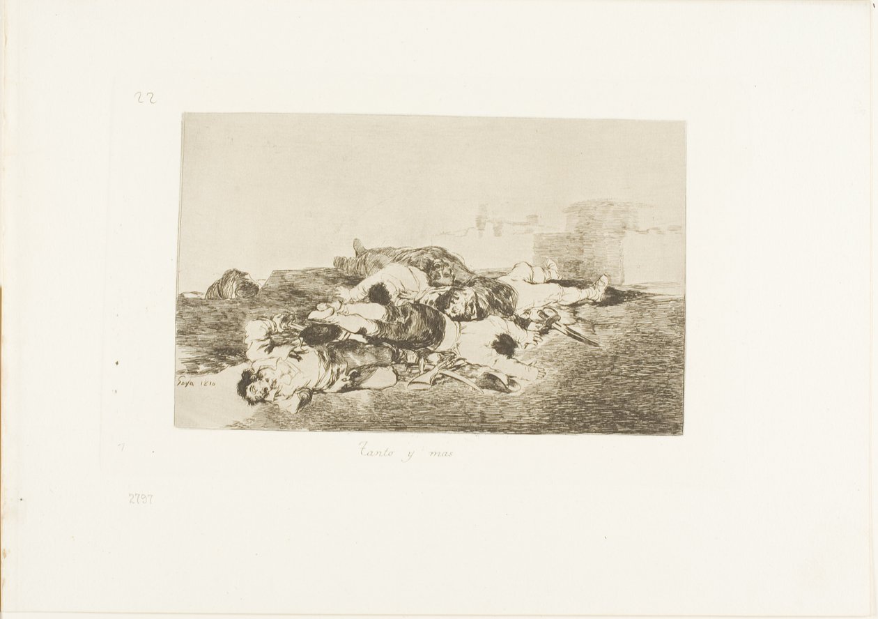 Noch schlimmer, Platte 22 aus Die Schrecken des Krieges von Francisco Jose de Goya y Lucientes