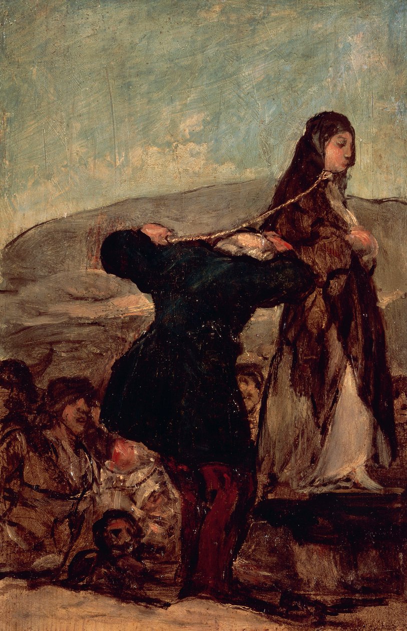 Hinrichtung einer Hexe von Francisco Jose de Goya y Lucientes