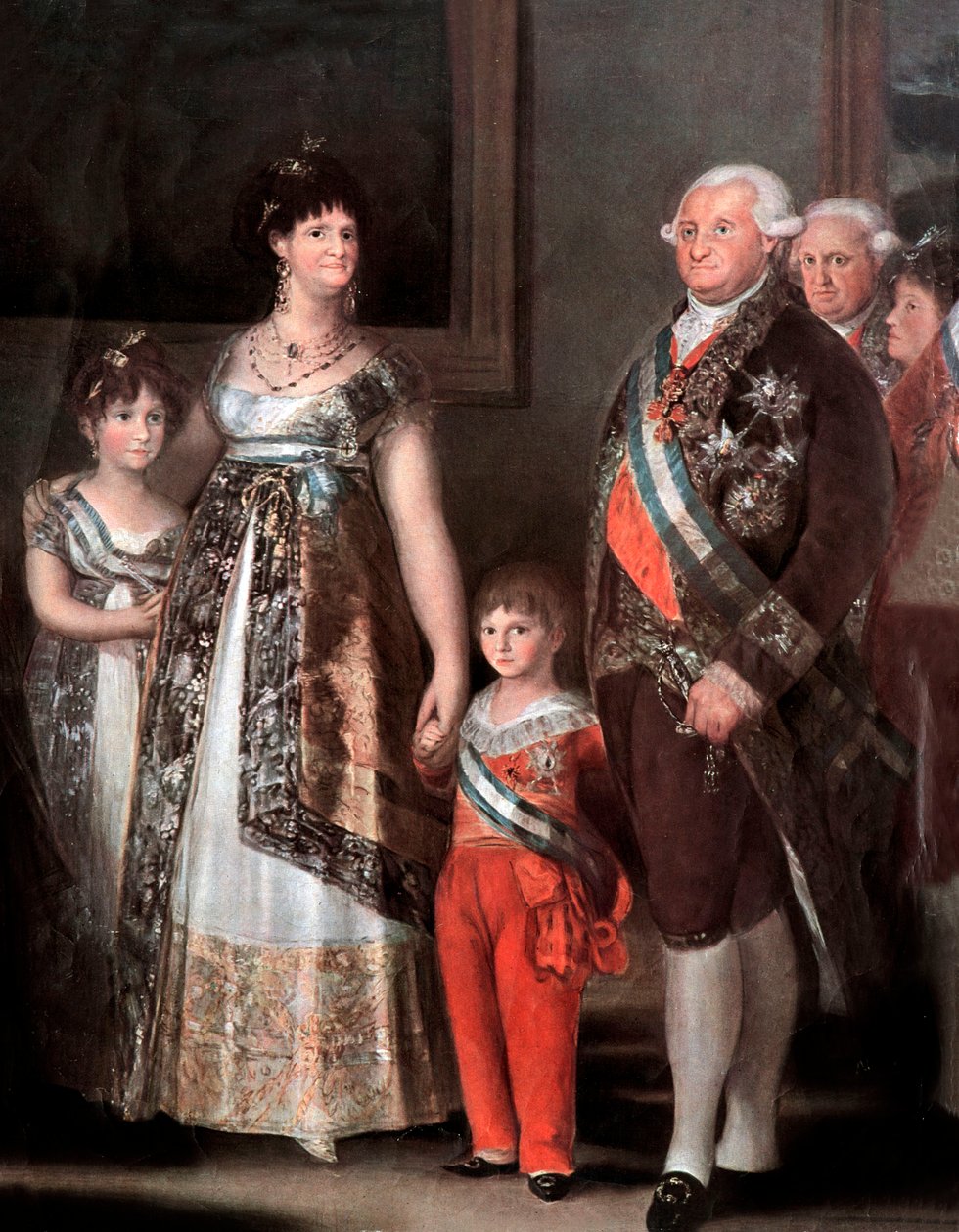 Familie des spanischen Königs Carlos IV (Detail) von Francisco Jose de Goya y Lucientes