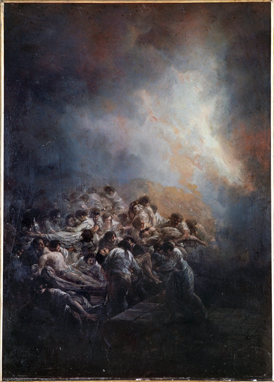 Feuer in der Nacht von Francisco Jose de Goya y Lucientes