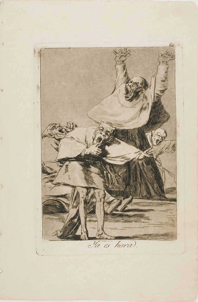 Es ist Zeit, Platte 80 aus Los Caprichos von Francisco Jose de Goya y Lucientes