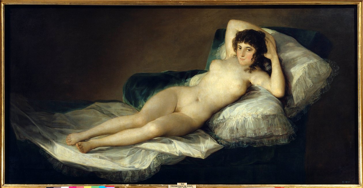 La maja desnuda (Die nackte Maja) von Francisco Jose de Goya y Lucientes