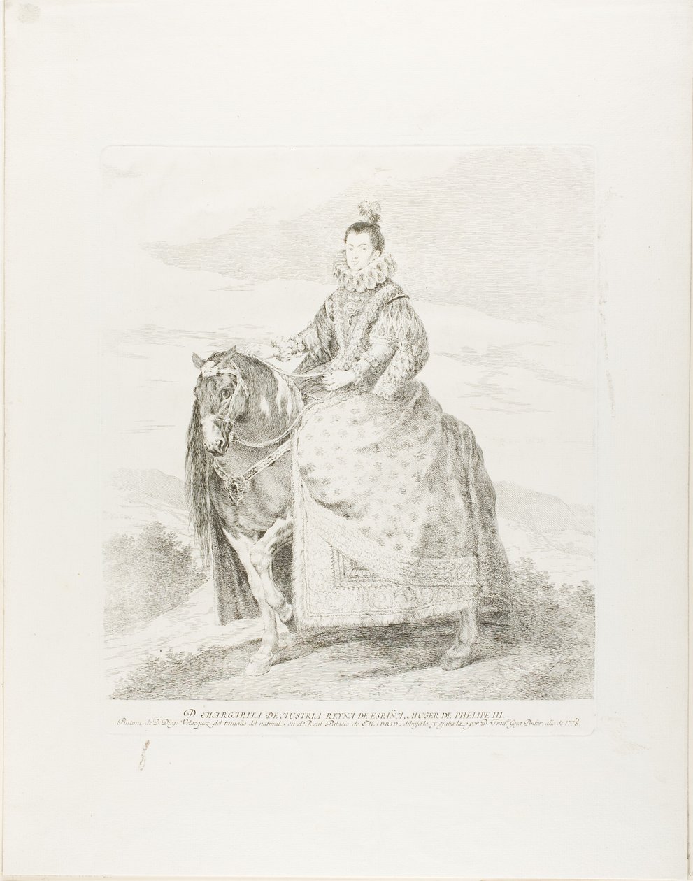 Margarete von Österreich von Francisco Jose de Goya y Lucientes