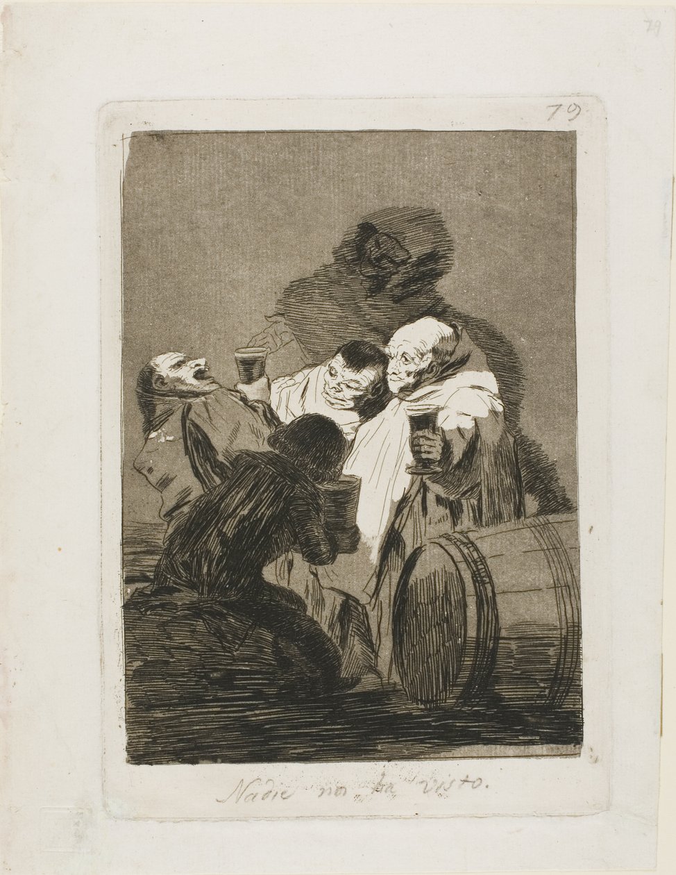 Niemand hat uns gesehen, Platte 79 aus Los Caprichos von Francisco Jose de Goya y Lucientes