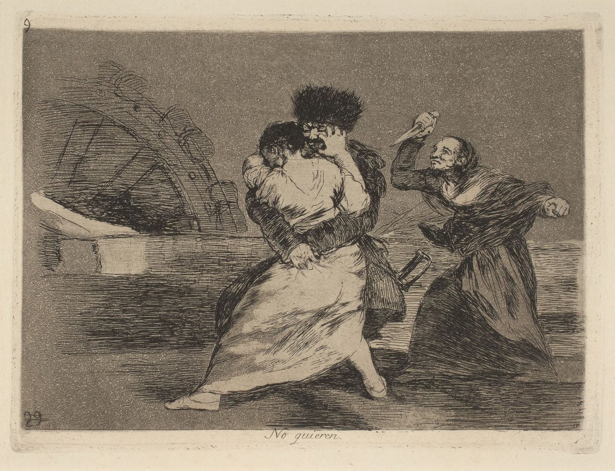 No quieren von Francisco Jose de Goya y Lucientes