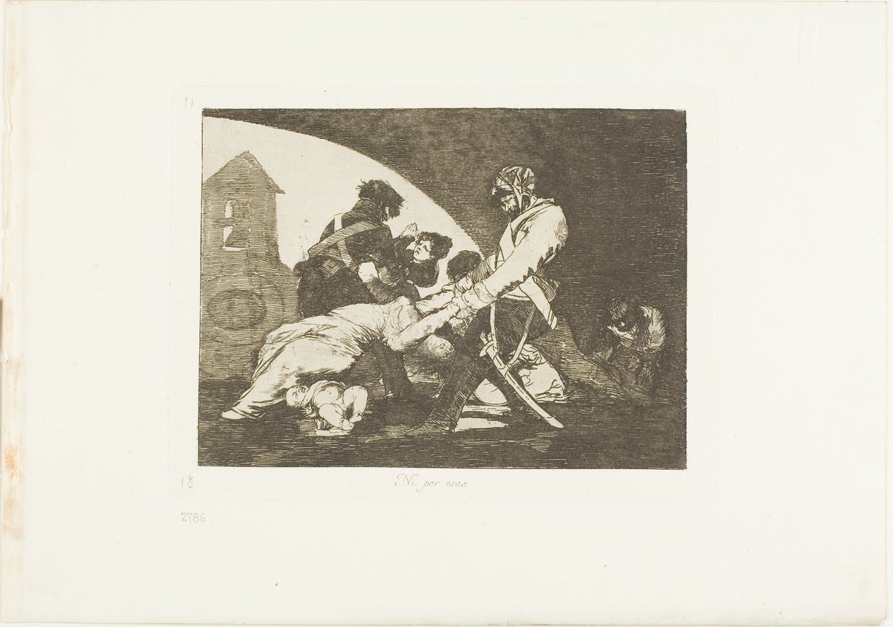 Auch diese nicht, Platte elf aus Die Schrecken des Krieges von Francisco Jose de Goya y Lucientes