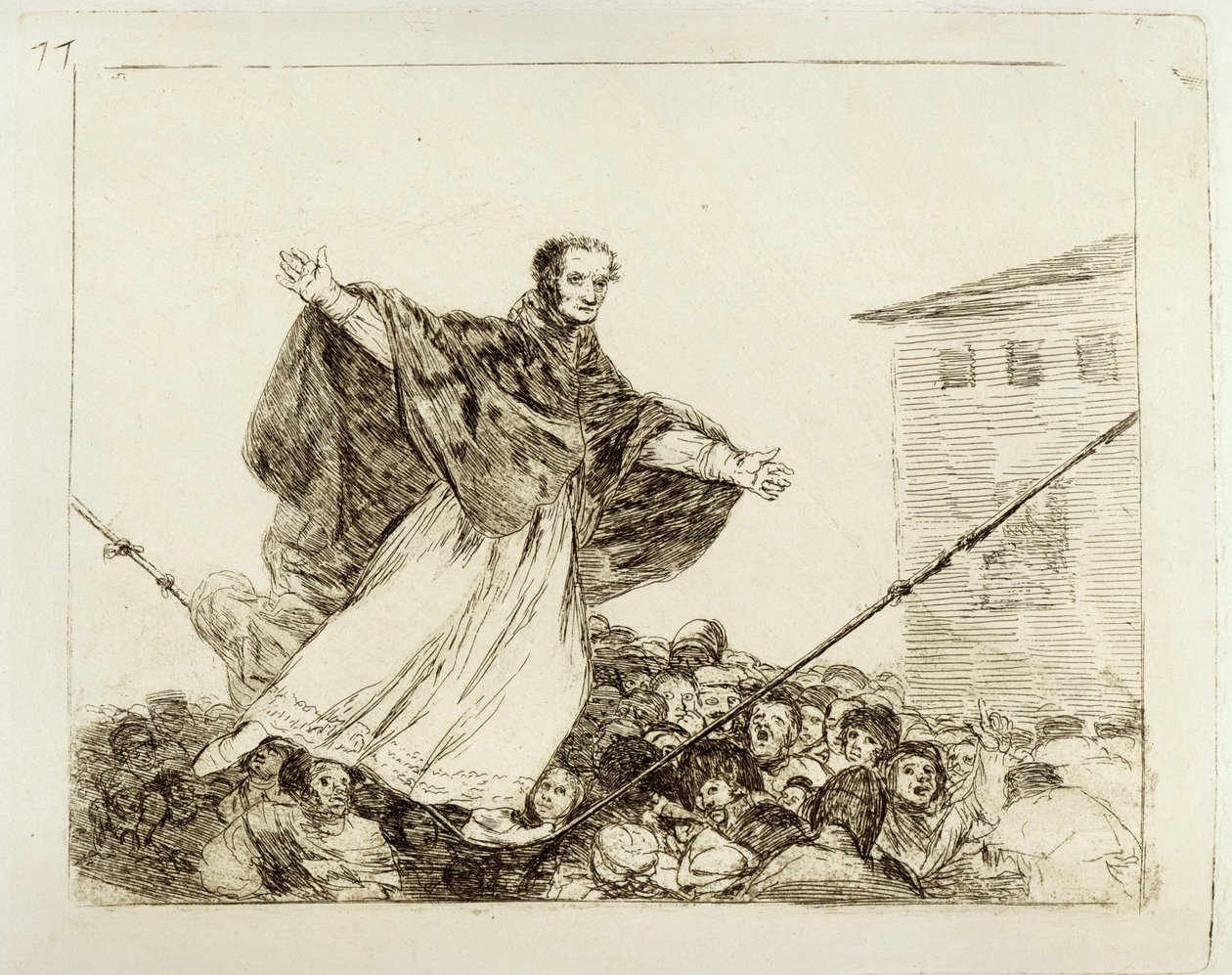 Que se rompe la cuerda (Desastres de la Guerra 77) von Francisco Jose de Goya y Lucientes