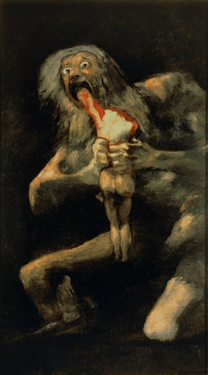 Saturn verschlingt einen seiner Söhne von Francisco de Goya