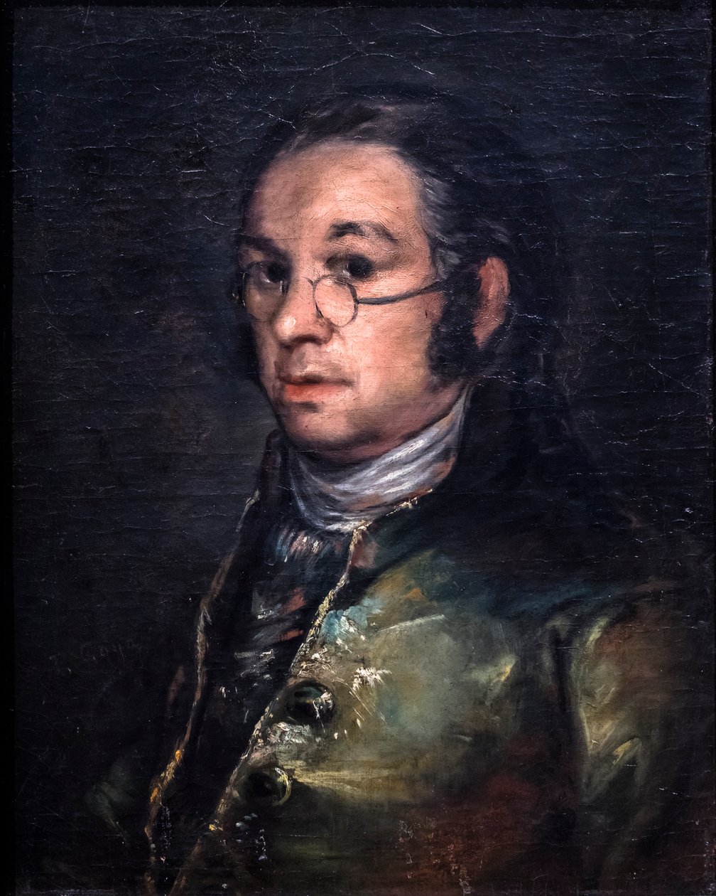 Selbstporträt mit Brille, um 1800 von Francisco Jose de Goya y Lucientes