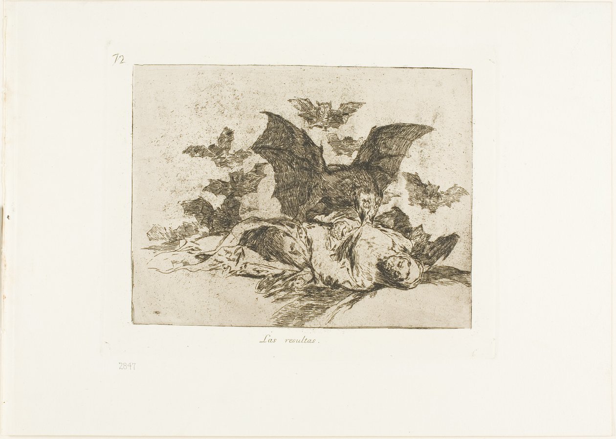 Die Folgen, Platte 72 aus Die Schrecken des Krieges von Francisco Jose de Goya y Lucientes