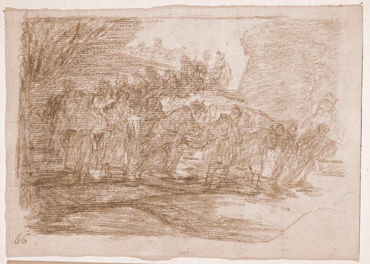 Die Schrecken des Krieges: Sie kennen den Weg nicht von Francisco de Goya