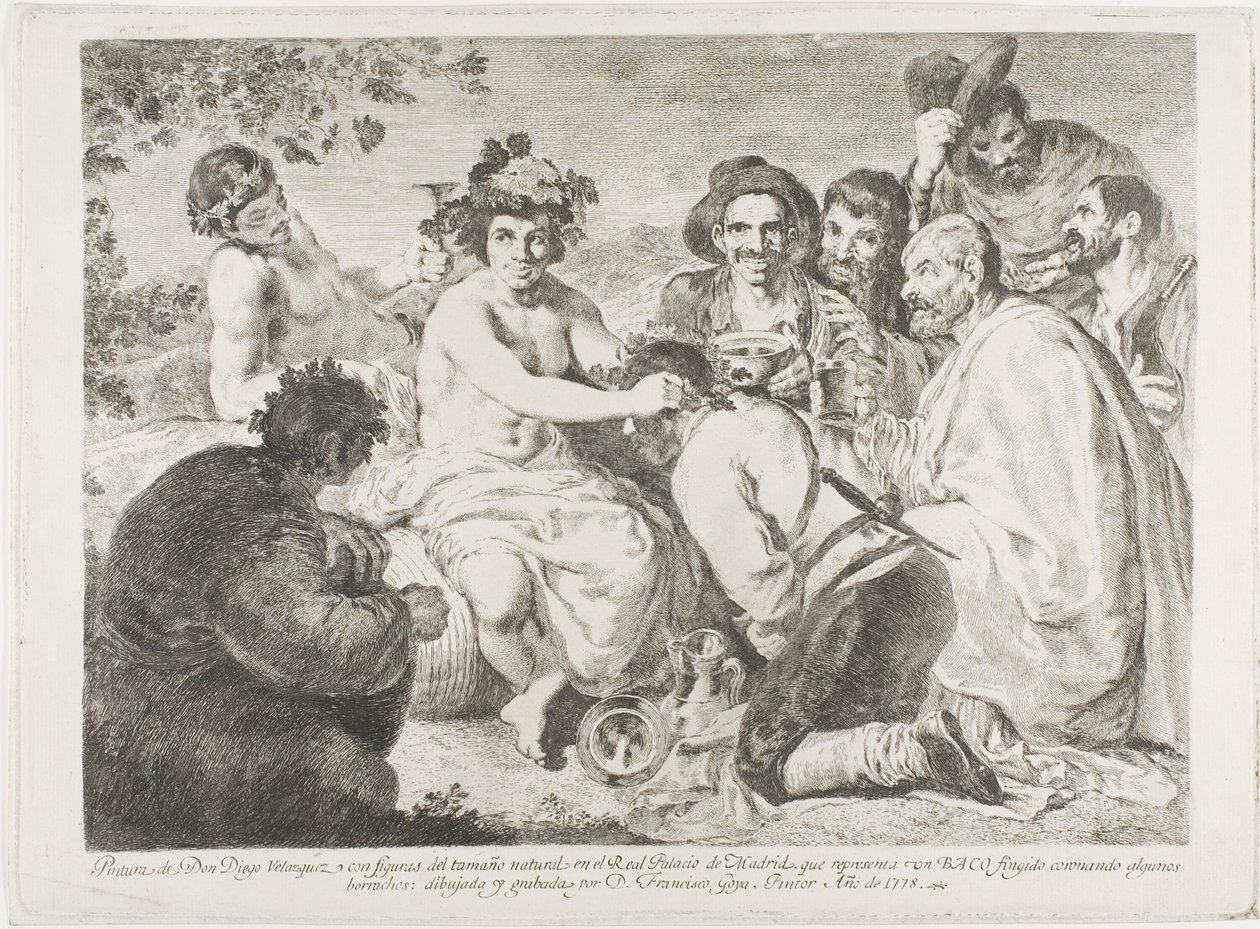 Die Betrunkenen von Francisco Jose de Goya y Lucientes