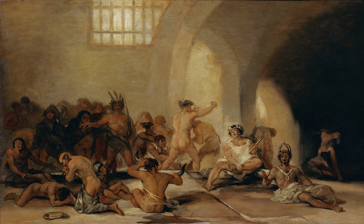 Das Irrenhaus, um 1794 von Francisco Jose de Goya y Lucientes