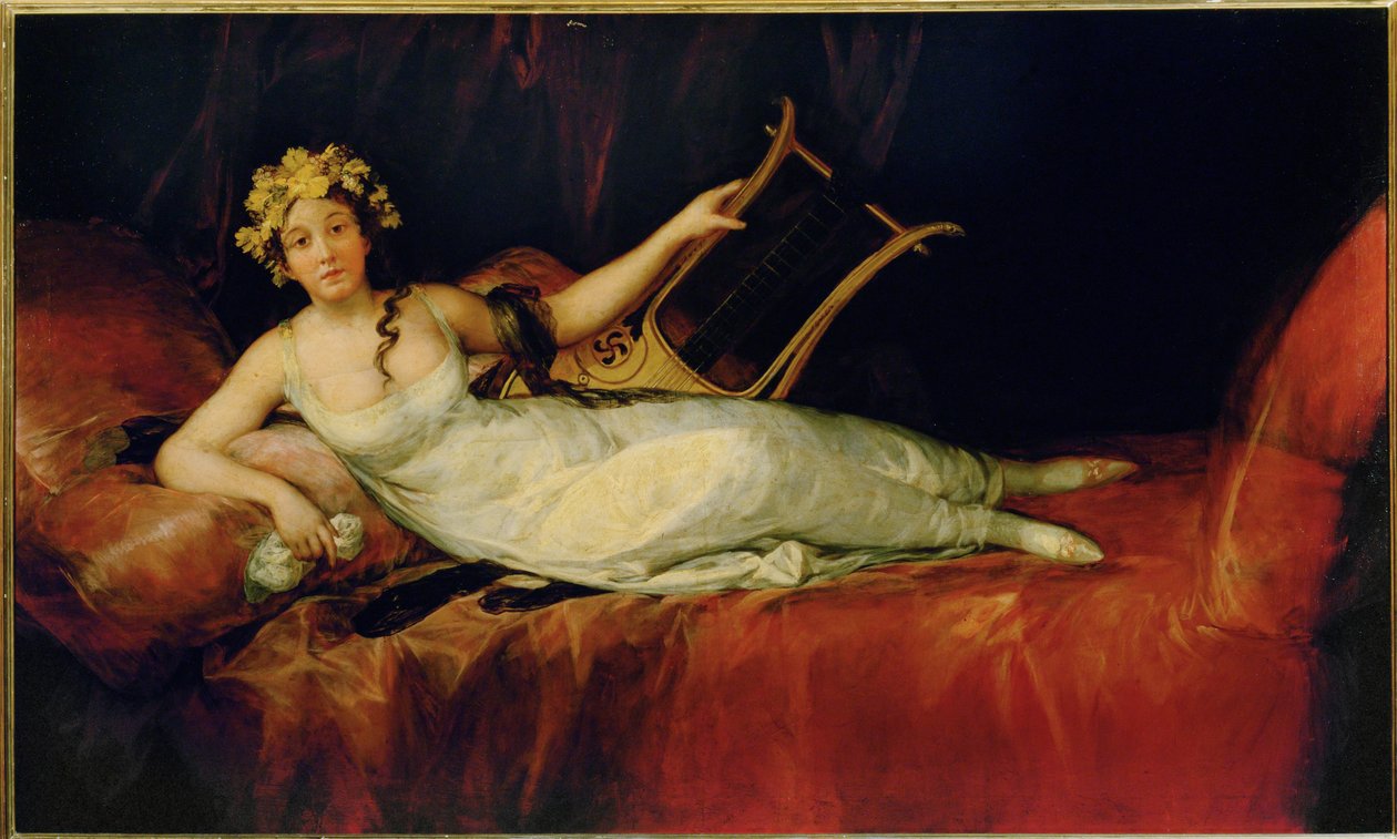 Die Marquise von Santa Cruz, Tochter der Herzöge von Osuna von Francisco Jose de Goya y Lucientes
