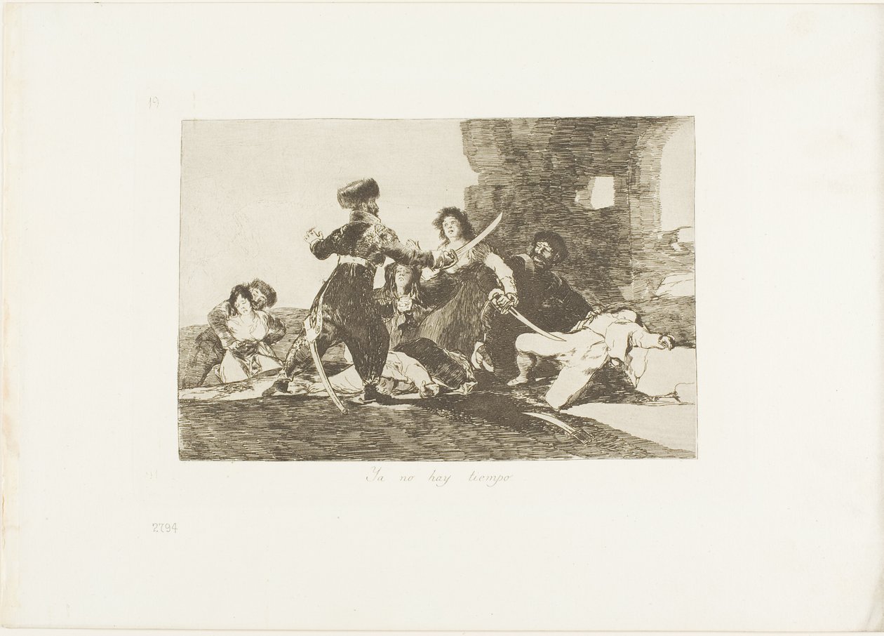 Es gibt jetzt keine Zeit, Platte 19 aus Die Schrecken des Krieges von Francisco Jose de Goya y Lucientes