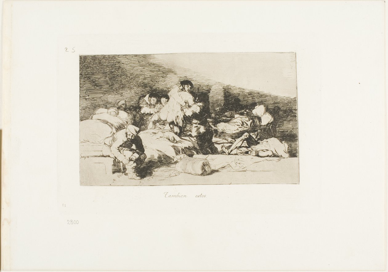 Diese auch, Platte 25 aus Die Schrecken des Krieges von Francisco Jose de Goya y Lucientes