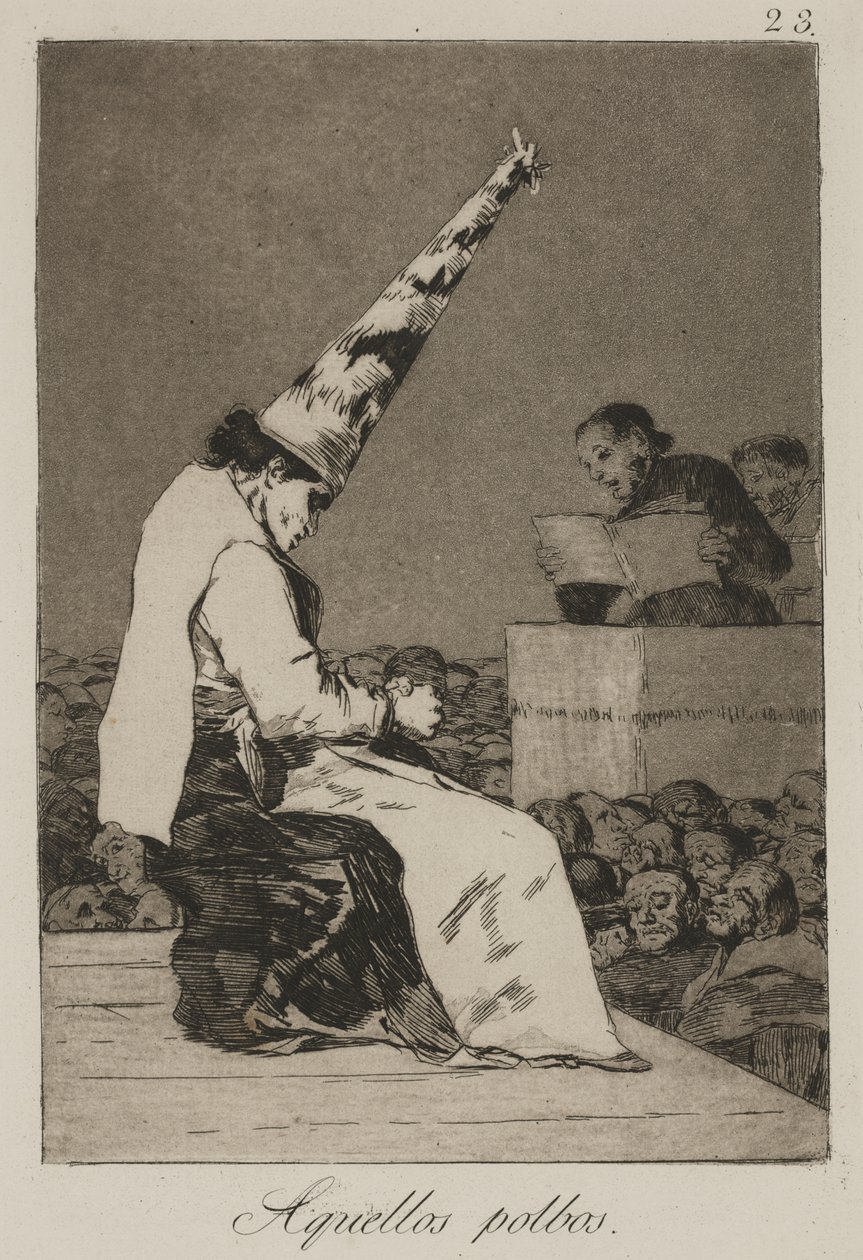 Diese Staubkörner (Aquellos Polbos) von Francisco de Goya