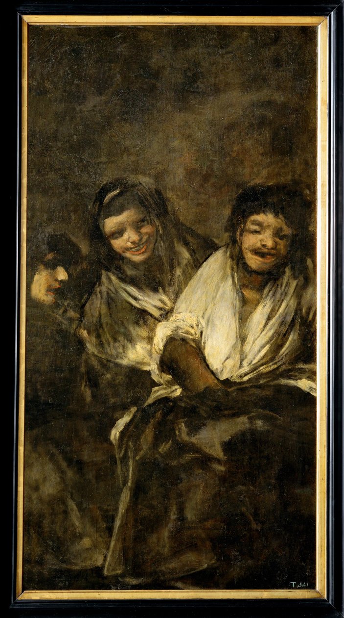 Zwei Frauen und ein Mann von Francisco Jose de Goya y Lucientes