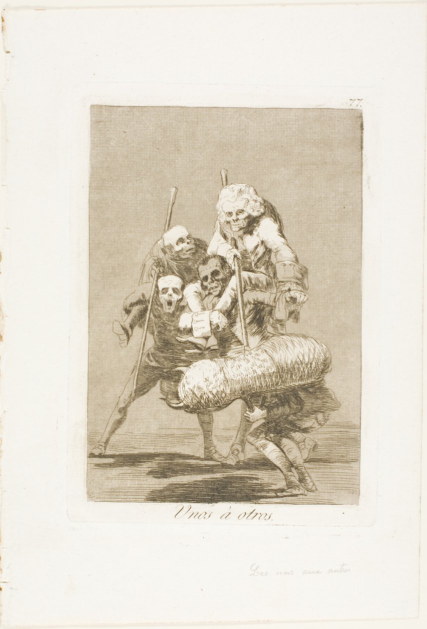 Was man einem anderen antut, Platte 77 aus Los Caprichos von Francisco Jose de Goya y Lucientes