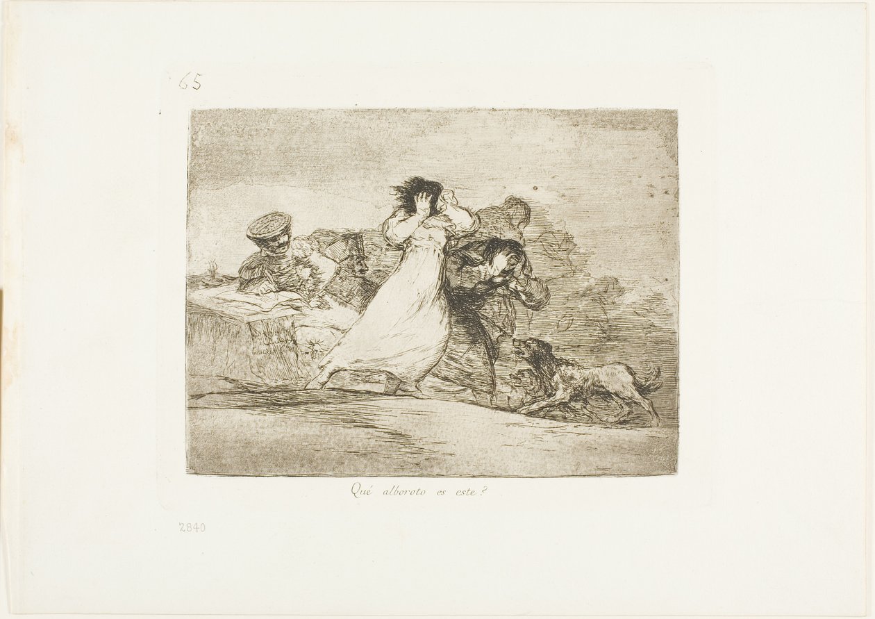Was ist das für ein Tumult?, Tafel 65 aus Die Schrecken des Krieges von Francisco Jose de Goya y Lucientes